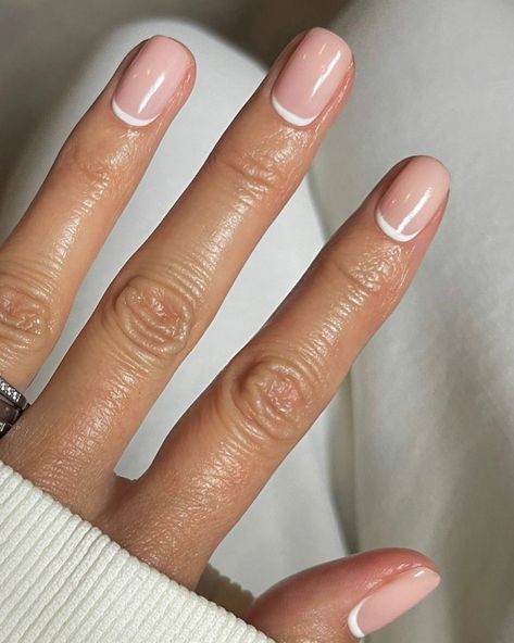 Ellie O’Hara on Instagram: “Reverse 🇫🇷 A firm favourite. Using; @glossifyofficial @officialnavyprofessional @brillbirduk @sisleyparisofficial #naturalnails…” Reverse French Nails, Reverse French, French Nails, Simple Nails, Natural Nails, Bob Hairstyles, Gel Nails, Nails, Hair Styles