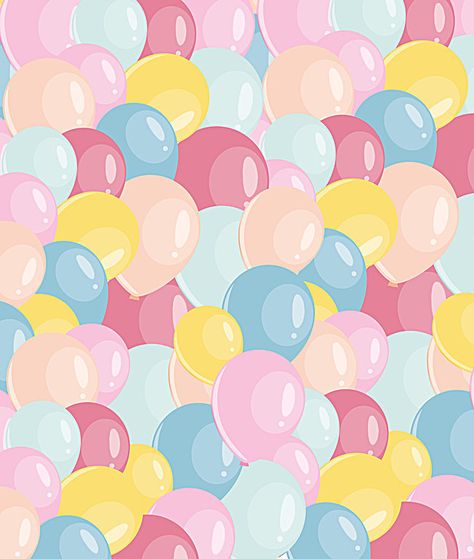 Balloon Combination, Cake Wallpaper, Balloon Clouds, Macrame Headboard, Balloon Background, Happy Birthday Wallpaper, Birthday Wallpaper, Kids Background, Wallpaper Iphone Neon