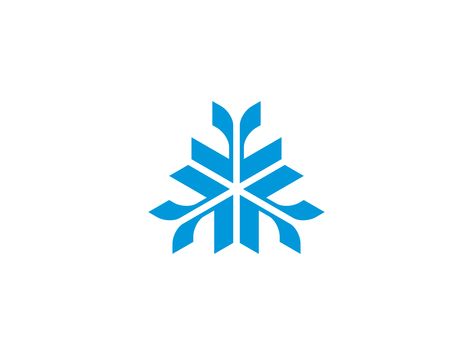 Snowflake Logo Design, Ice Symbol, Ice Logo Design, Snow Logo, Snowflake Logo, Abstract Snowflake, Ice Icon, Snowflake Monogram, Ice Logo