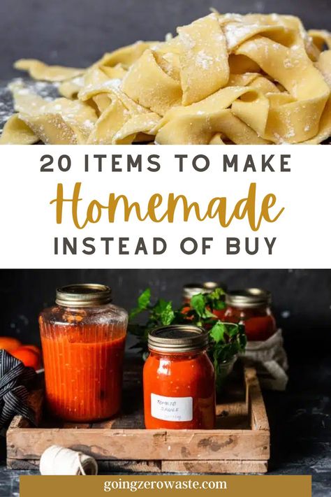 Natural Cooking Recipes, Homemade Food To Save Money, Foods You Can Make At Home, Diy Convenience Foods, Homemade Vs Store Bought, Making Your Own Food, Homemade Food Staples, Homemade Basic Foods, Homemade Everyday Items