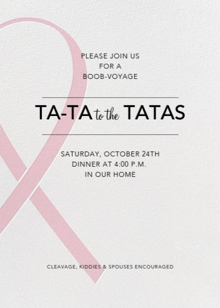 Mastectomy Party, Surprise For Girlfriend, Survivor Party, Bilateral Mastectomy, Mastectomy Tattoo, Ta Ta, Breast Reduction, Breast Surgery, Bye Bye