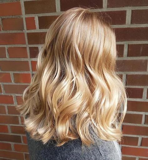 22 Blonde Hair Colors, from Golden to Caramel | Wella Professionals #haircolorbalayage Pale Soft Autumn, Golden Blonde Vs Cool Blonde, Creamy Caramel Blonde Hair, Strawberry Bleach Blonde Hair, All Over Golden Blonde Hair Color, Honey Blonde Vs Golden Blonde, Fall Golden Blonde Hair Color, Rooty Golden Blonde Hair, Golden Blonde Hairstyles