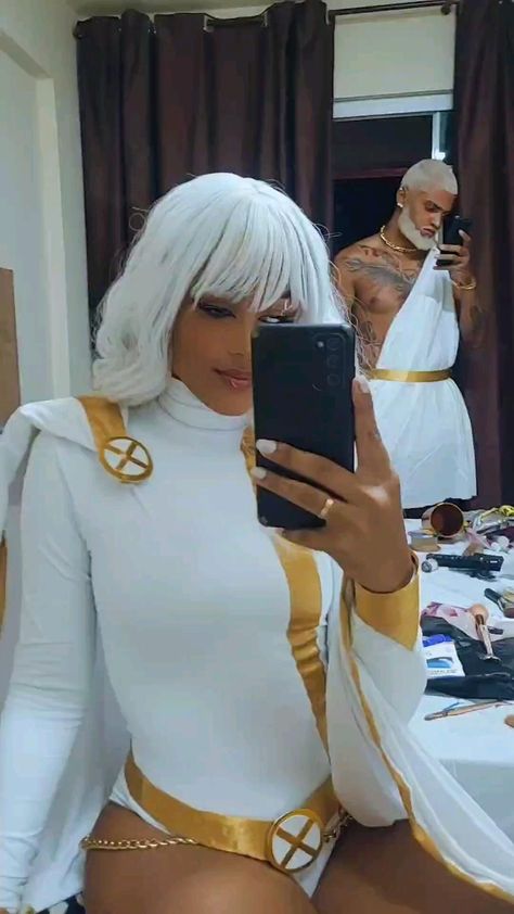 Storm Xmen Diy Costume, Storm Xmen Cosplay, Storm Halloween Costume Xmen, Storm X Men Costume, Storm Xmen Costume, Storm Halloween Costume, Xmen Costume, Baddie Wardrobe, Storm Costume