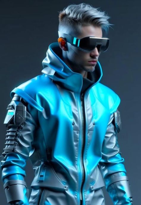 Space Outfit Aesthetic Men, Retro Futuristic Fashion Men, Cyberpunk Outfit Men, Futuristic Outfit Men, Futuristic Clothing Men, Cyberpunk Outfit Male, Futuristic Fashion Male, Retro Futuristic Fashion, Futuristic Photoshoot