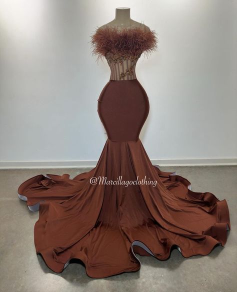 Elegant Ball Dresses, Brown Prom Dress, Prom Dress Ideas, Gorgeous Prom Dresses, Stunning Prom Dresses, Glam Outfit, Prom Dresses Sleeveless, Custom Clothing, Lace Hair