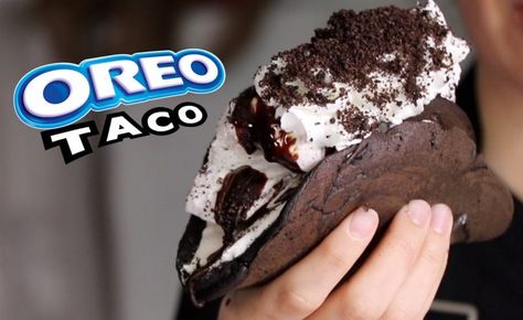 The new thing is to take a normal food and make it into something that seems cultural... like a Oreo cookie and transform it into a taco.  If you are a dessert and chocolate fanatic then you are sure to devour your Oreo taco in seconds after it being built.  Plus there is something so Oreo Ice Cream, Cocoa Cookies, Food Dye, S'mores, Healthy Meals For Kids, Fast Food Restaurant, Foods To Avoid, Oreo Cookies, Cookie Monster