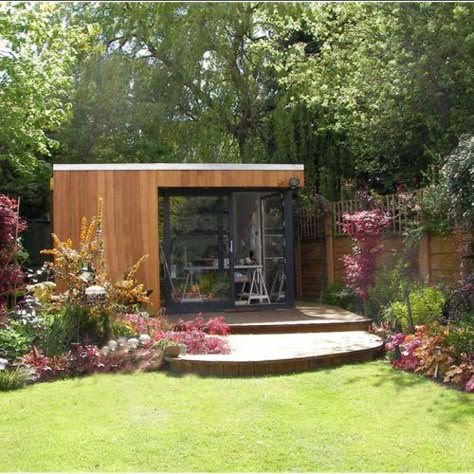 Garden rooms Lancashire, Garden studios, Art studio Small Garden Studio Ideas, Garden Room Art Studio, Art Studio In Garden, Garden Art Studio, Art Shed Ideas Backyard Studio, Outdoor Art Studio, Garden Summer House, Garden Office Ideas, Backyard Art Studio