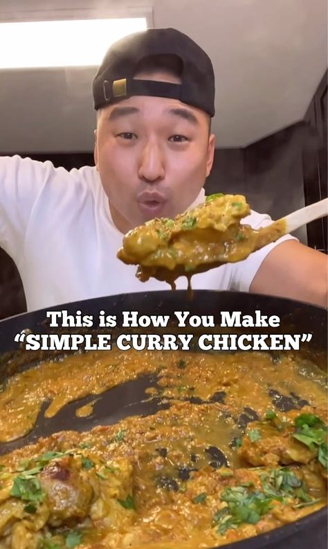 Simple Curry Chicken 🍛👨🏻‍🍳🔥 | Simple Curry Chicken 🍛👨🏻‍🍳🔥 | By Chris Cho Simple Curry Chicken, Quick Chicken Curry, Chris Cho, Chicken Curry Recipe Easy, Recipe Korean, Easy Chicken Curry, Just Saying, Curry Chicken Recipes, Cooking Chef