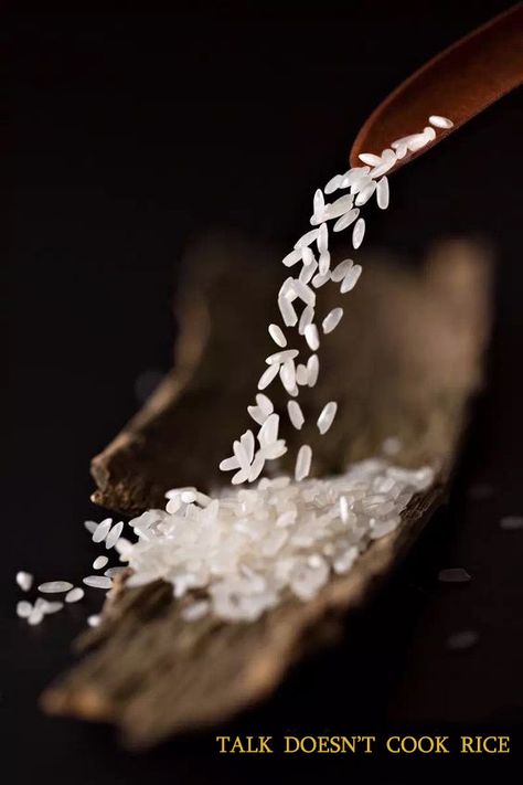 Rice Product Photography, Kitchen Portrait, Rice Wallpaper, Rustic Food Photography, Rice Brands, Rice Plant, Honduras Flag, Food Background, Organic Rice