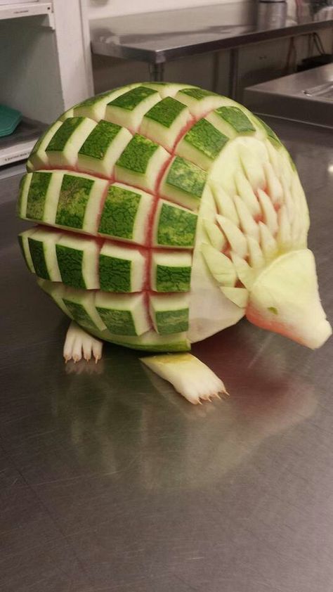 Watermelon Hedgehog before spines Watermelon Hedgehog, Watermelon, Fruit