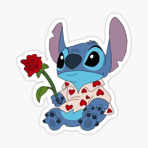 Sticker San Valentin, Valentines Drawings Ideas, Valentines Stitch, Stickers Stitch, Stitch Valentines Day, Stitch Valentines, Valentines Day Stickers, Valentine Drawing, Valentine Mailbox