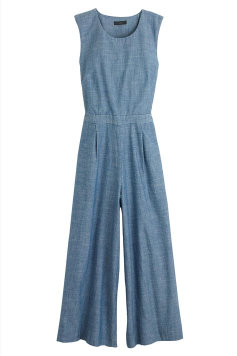 Jenna Lyons, Chambray Jumpsuit, J Crew Style, Wideleg Pants, Summer Special, Statement Necklaces, Lovely Things, Inspiration Style, Style Board