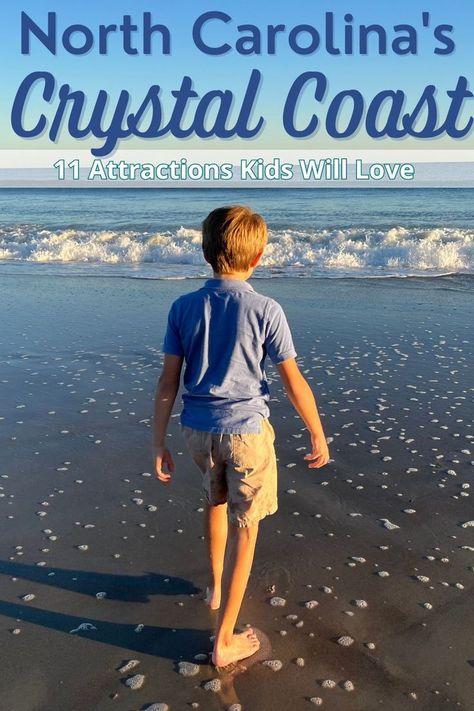 Child on North Carolina's Crystal Coast beach. Crystal Coast North Carolina, Atlantic Beach North Carolina, Beach South Carolina, Usa Beaches, Myrtle Beach South Carolina, Senior Trip, Atlantic Beach, Us Travel Destinations, Carolina Beach