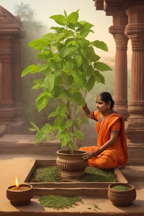 Why Hindus worship Tulsi Plant Tulsi Vivah Photos, Tulasi Kota Designs Painting, Tulsi Vivah Images, Tulsi Tree, Tulasi Vivah, Tulasi Plant, Tulsi Vivah, Full Hd Wallpaper Download, Body Facts