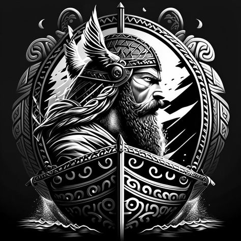 Free Collection of Viking Templates. Facebookpage: Book of Viking Tattoos Viking Tattoo Stencil, Vikings Design, Viking Tattoos For Men, Viking Man, Erik The Red, Viking Boat, Viking Tattoo Symbol, Viking Tattoo Sleeve, Nordic Mythology