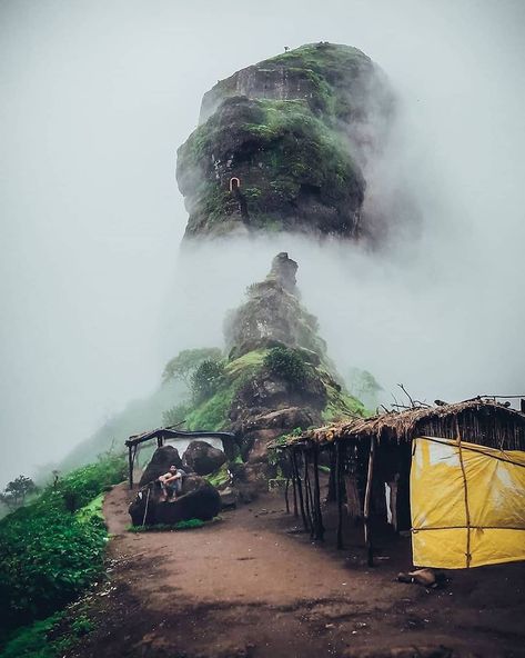 Famous Places In India, Harihar Fort, Monsoon Season, Emoji For Instagram, Famous Places, India Travel, Beautiful World, Trekking, Beautiful Nature