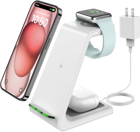 Anesthesia School, Apple Watch And Airpods, 3 In 1 Wireless Charger, Cool Gadgets On Amazon, Apple Charger, Just Juice, Apple Watch Charger, Wireless Charging Station, Iphone Holder