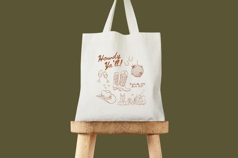 Howdy Yall Nashville Tote - Brides Last Rodeo - Rodeo Bachelorette - Nashville Bachelorette Party - Cowgirl Bachelorette - Lets Go Girls Brides Last Rodeo, Bachelorette Party Cowgirl, Bachelorette Nashville, Rodeo Bachelorette, Bachelorette Tote, Lets Go Girls, Last Rodeo, Nashville Bachelorette Party, Cowgirl Bachelorette