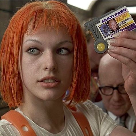 @expo156 on Instagram: “#millajovovich #leeloo #multipass #thefifthelement #1997” Milla Jovovich Fifth Element, Leeloo Fifth Element, Septième Art, Vivien Leigh, Milla Jovovich, Fifth Element, Orange Hair, Film Stills, Cultura Pop