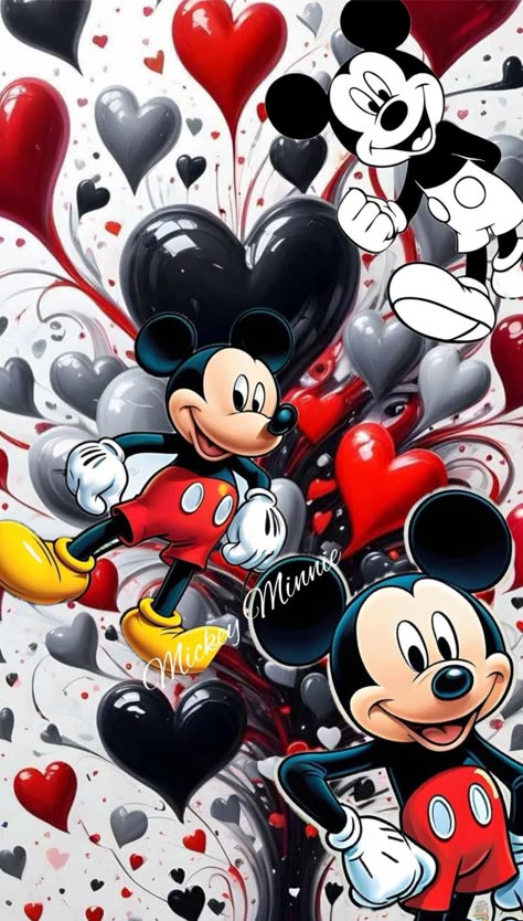 Mickymaus Wallpaper Iphone, Minnie And Mickey Wallpaper Iphone, Mickey N Minnie Wallpapers, Mini Mouse Wallper, Girly Art Illustrations Life, Mikymouse Wallpaper, Minnie Mouse Hd Wallpaper, Mickey And Minnie Love Wallpapers, Mickey Mouse Wall Art