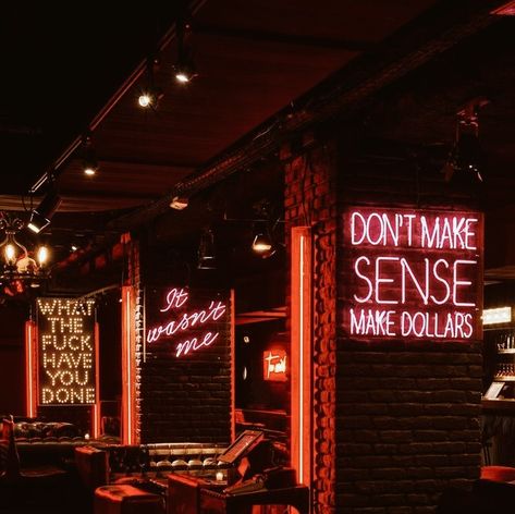 Underground Bar, Pub Interior, Nightclub Design, Neon Quotes, Bar Interior Design, Dive Bar, Bar Interior, Lounge Design, Bar Design Restaurant