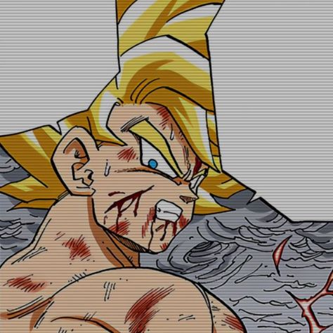 Ssj Goku Pfp, Pvz Pfp, Dragon Ball Z Manga, Goku Icon, Goku Manga, Dragon Ball Painting, Dragon Ball Art Goku, Dbz Art, Dragon Ball Image