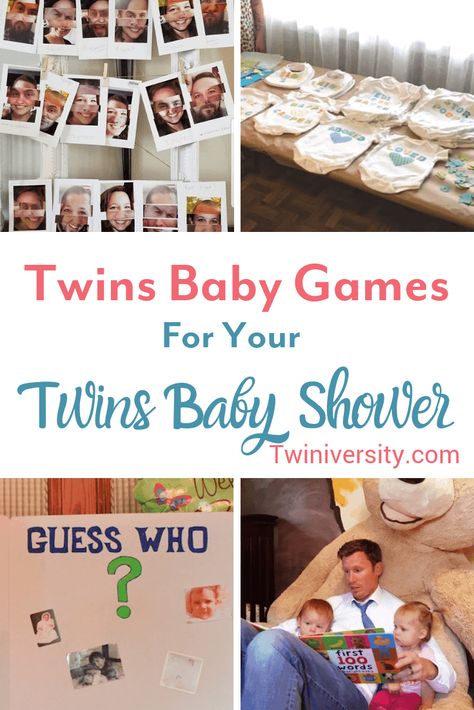 Twins Baby Games for Your Twins Baby Shower Twin Boys Baby Shower, Walk In Shower Ideas, Twin Baby Boys, Boy Baby Shower Games, Twins Baby Shower Invitations, Twin Baby Girls, Twin Shower, Games For Boys, Twins Baby