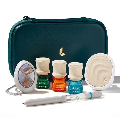 Come back to the present moment—no matter where the moment takes you. Our Sensory Essentials Travel Set features some of Melissa’s favorite diffusers and Essential Oil Blends to help you switch on your body’s most effective stress relievers—your senses. Includes Everyday Diffuser, Grounding Stone, Pen Diffuser, and 3 bottles of Lifelines Essential Oil Blends from our Crisp Mountain Air, Citrus Grove, and Walk in the Woods scent families. Calming Oils, Scent Diffuser, Essential Oil Blend, Walk In The Woods, Oil Blends, Travel Set, Aromatherapy Diffusers, Leather Travel, Pure Essential Oils