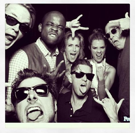 Psych Cast, Corbin Bernsen, Maggie Lawson, Dulé Hill, Timothy Omundson, James Roday, Cary Elwes, Psych, Sunglasses