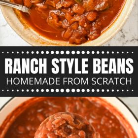 Crockpot Ranch Style Beans, Ranch Style Baked Beans Recipe, Canning Ranch Style Beans, How To Make Ranch Style Beans, Texas Ranch Style Beans Recipe, Ranch Beans Recipe Simple, Diy Ranch Style Beans, Homemade Ranch Style Beans, Ranch Style Beans Chili