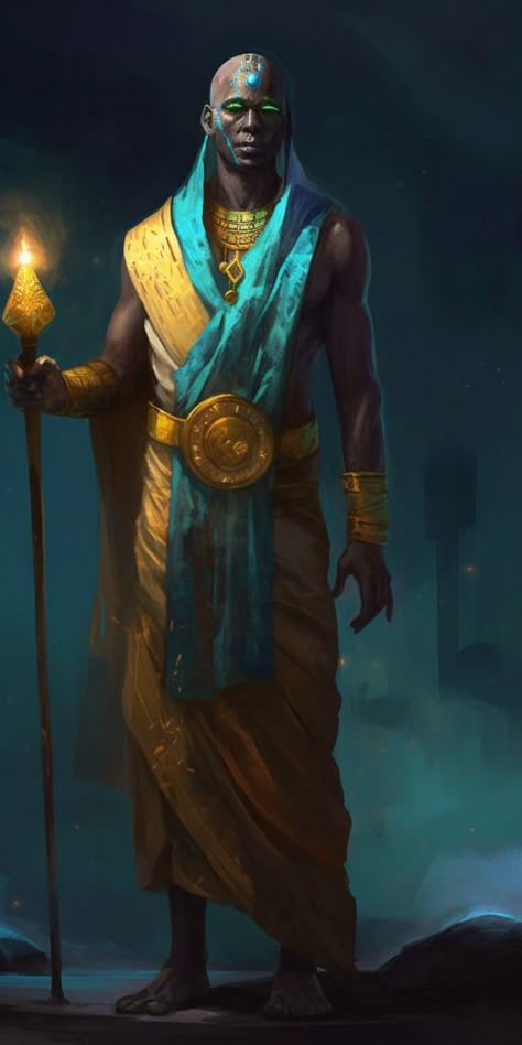 Ptah, God Of Knowledge And Secrets, The Creator And Craftsman | Fantasy I Sci-Fi I Books I Films I World Building Ptah Egyptian God Art, God Of Knowledge Fantasy Art, Ptah Egyptian God, Ptah God, Dnd Gods, God Of Knowledge, Sci Fi Character Art, Series Ideas, Dark Sun