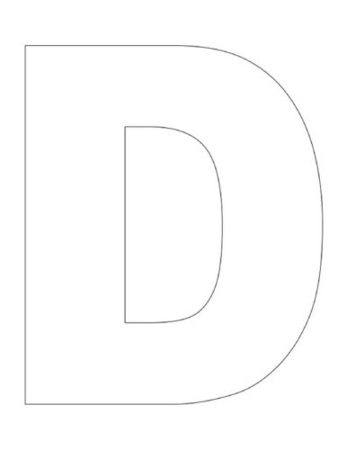 D is for Duck Letter D Craft - Our Kid Things Letter D Free Printable Worksheets, Letter D Printables Free, Letter D Preschool Craft, Letter D Printable, Letter D Craft, D Is For Duck, Large Letter Stencils, Crafts Toddlers, Letter D Crafts