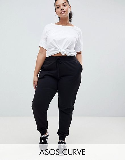 Travel Outfit Plus Size, Jogger Outfit, Cami Outfit, Outfit Plus Size, Joggers Outfit, Minimalist Capsule Wardrobe, Curvy Model, Asos Curve, Plus Size Kleidung