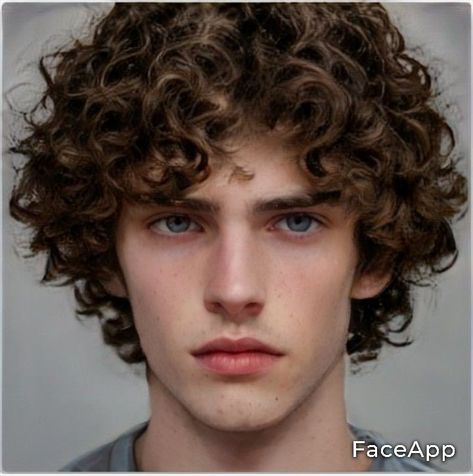 Perm Men, Brown Hair Male, Facial Aesthetic, Boys Curly Haircuts, Male Hairstyle, Long Curly Hair Men, Men's Curly Hairstyles, Long Curly Haircuts, Male Haircuts Curly