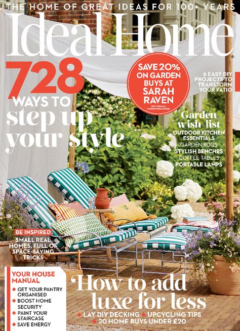 Ideal Home July 2024 Ideal Home Magazine, Inside Garden, Interiors Magazine, Stunning Kitchens, Kitchen Paint, Magazine Subscription, Writing Styles, Clever Design, House And Home Magazine