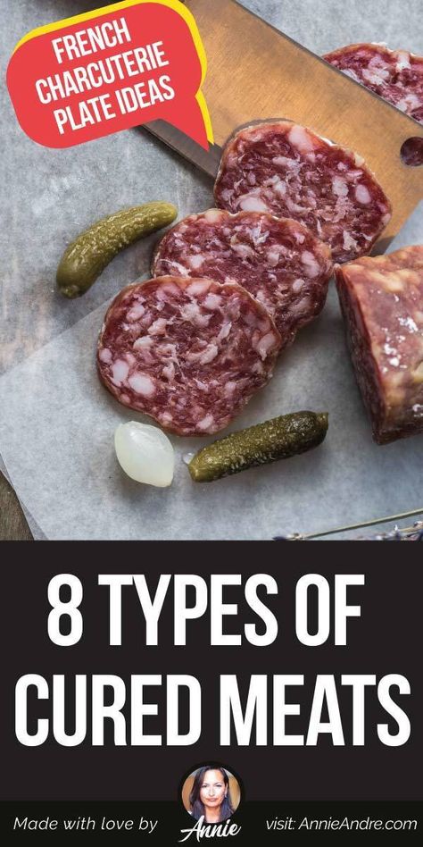 Charcuterie Plate Ideas, French Charcuterie Board, French Charcuterie, Cured Beef, Deli Meat Recipes, Curing Bacon, Cured Meat Recipes, Charcuterie Board Meats, Charcuterie Meats