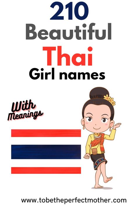 210 beautiful Thai girl names with meanings Thai Names Meaning, Thai Names Boy, Thai Names Girl, Thai Girl Names, Danish Girl Names, Thailand Name, Thai Names, Kitten Names Girl, Unique Names With Meaning