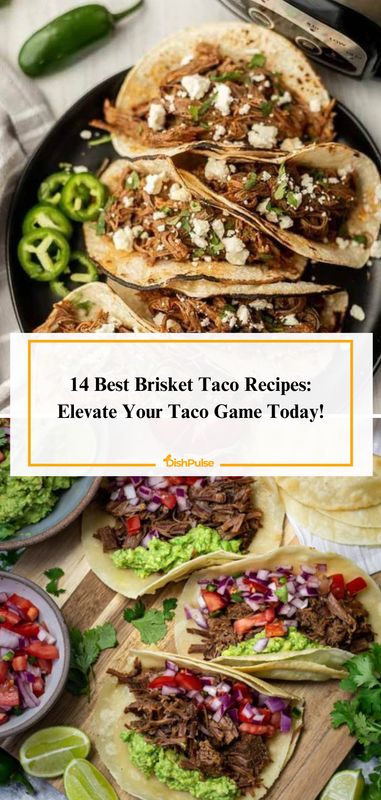 Elevate your taco game today with our 14 Best Brisket Taco Recipes! 🌮🥩 Enjoy tender brisket packed with flavor in every bite! 



#DishPulse #BrisketTacos #TacoTuesday #MexicanCuisine #FlavorfulCreations #HomemadeGoodness #CookingInspiration 𝗟𝗼𝘃𝗲 𝗶𝘁? 𝗗𝗼𝘂𝗯𝗹𝗲 𝘁𝗮𝗽! Brisket Street Tacos Recipe, Brisket Tacos Toppings, Leftover Brisket Tacos, Beef Brisket Tacos Recipes, Smoked Brisket Tacos, Brisket Street Tacos, Slow Cooker Brisket Tacos, Brisket Tacos Recipe, Beef Brisket Tacos