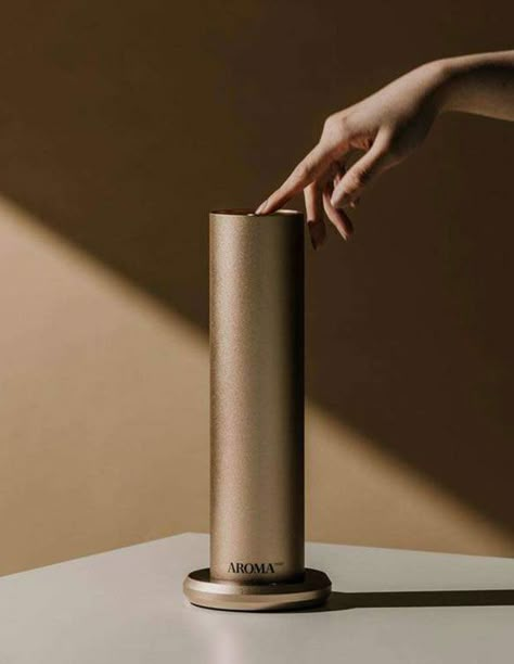 The Futuristic Diffuser | Source: AromaTech Air Purifier Design, Home Diffuser, Best Smart Home, Diffuser Bottle, Scent Diffuser, Smart Living, Bottle Sizes, House Smells, Oil Bottle