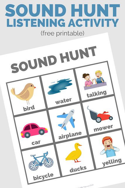 Pre-k - 5th grade. This activity could really be used for any age. Students can go outside during class or complete this for homework. Items can be modified to include classroom sounds. There are also videos on Youtube which allow students to listen and guess what sound they are hearing. Videos could be used in correspondence with this sound hunt as a sort of listening bingo. Sound Scavenger Hunt, Listening Skills Activities, Listening Activities For Kids, Phase 1 Phonics, Music Activities For Kids, Senses Preschool, Senses Activities, Life Skills Activities, Preschool Music