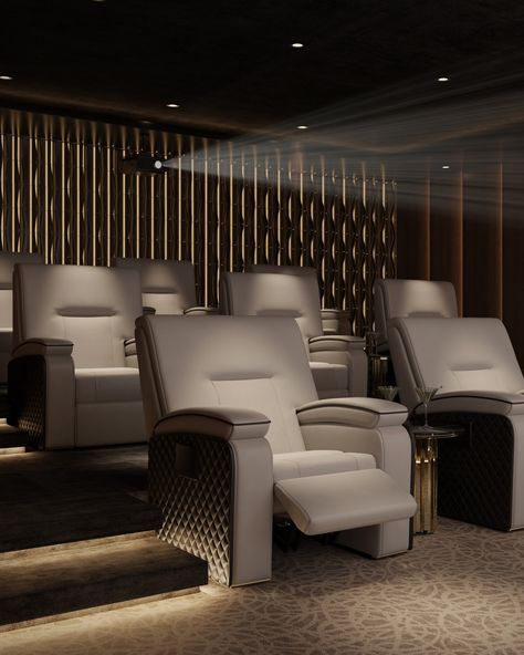 Experience the ultimate blend of comfort and entertainment with our Thomson Massage Chair, the focal point of this home cinema design. Picture yourself immersed in luxury as you indulge in your preferred movies. Discover the epitome of luxury and style with LUXXU's collection – link in the bio! #homedecor #interior #decor #homedesign #decoration #interiordecor #interiorstyling #instahome #instadecor #homestyle #interior4all #interior123 #sofa #massagesoga #luxurysofa #luxurylighting #homesw... Home Cinema Room Ideas, Cinema Room Design, Home Cinema Design, Cinema Chairs, Home Theater Room Design, Theater Room Design, Luxxu Modern Design Living, Cinema Design, Home Cinema Room