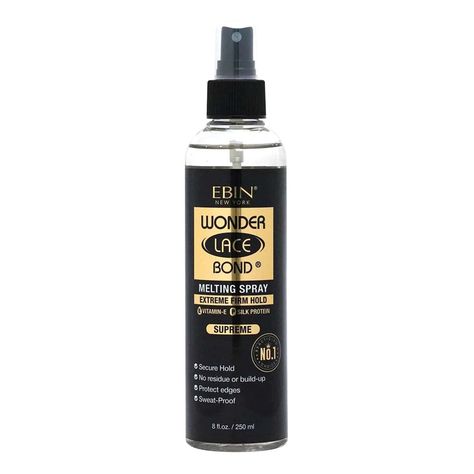 The revolutionary spray that is going to change your wig game. Our Wonder Lace Bond Melting Spray is created to give you the perfect natural and seamless wig look. Like the name says it all, this will MELT you lace down! MELTING SPRAY: The ultimate melting spray to seamlessly lay your wig while styling your edges! The ideal all in on spray with sweet fruity acai berry scent. ALL DAY: Extra mega holding finish for you so that you can go about your day without worrying about your wigs lifting or n Wig Melting Spray, Melting Spray For Wigs, Lace Melting Spray, Summer Healing, Acai Berry, Blow Dryer, Wax Warmers, Beauty Store, Sweat Proof