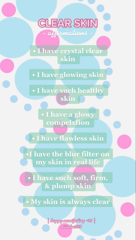 #clearskin #affirmations #manifestation #manifest #aesthetic #tiktok #wallpaper #healthyskin Clear Glowing Skin Affirmation, Affirmation For Clear And Beautiful Skin, Flawless Skin Affirmations, Clear Face Affirmation, Affirmation For Clear Skin, Glowing Skin Affirmations, Clear Glass Skin Affirmations, Manifesting Journal Aesthetic, Manifestation For Clear Skin