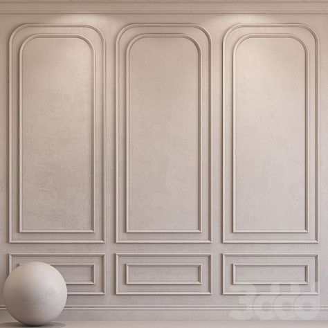 Transitional Trim Moldings, Artistic House, Wall Moulding Panels, Wall Molding Design, Arch Molding, Wall Panel Molding, Living Room Wall Designs, Lobby Wall, House Wall Design