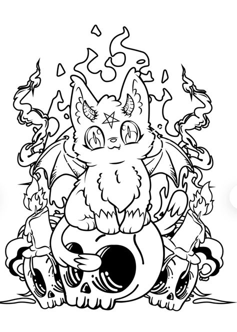 Witch Coloring Pages, Adult Coloring Designs, Detailed Coloring Pages, Batman Wallpaper, White Drawing, Cool Coloring Pages, Mini Drawings, Kids Coloring, Dessin Adorable