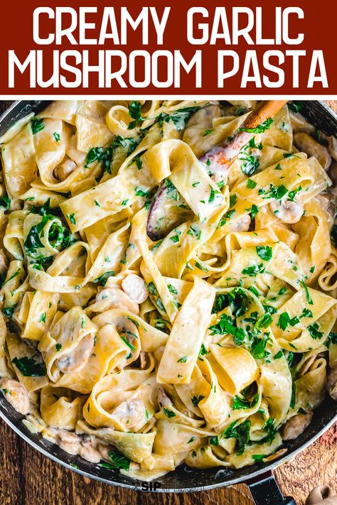 Fettucini Mushroom Pasta, Recipes Using Fresh Pasta, Creamy Mushroom Pappardelle, Pappardelle With Mushrooms, Mushroom Piccata Pasta, Sauce For Pappardelle, Mushroom Parpadelle Recipes, Paparadelle Recipes Mushroom, Fresh Pasta Recipes Dishes