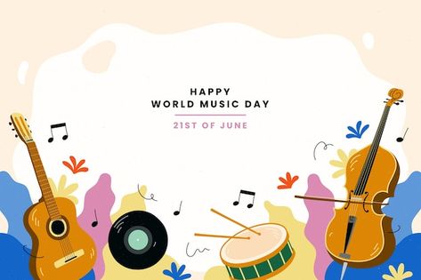 World Music Day Poster, Fondos Estetic, Swirl Wallpapers, Black And White Swirl, Graphic Design Cv, World Music Day, Music Day, Free Vector Backgrounds, Graphic Design Infographic