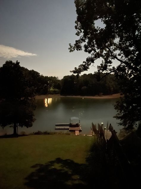 Cabin, vacation, fall, halloween, water, lake, water, moonlit, moon, doc, autumn, october, aesthetic, places, scenery, haunted, relaxing, Summerween Aesthetic, Camp Mystic, Cabin On A Lake, Slasher Summer, October Aesthetic, Lake Aesthetic, Aesthetic Places, Autumn October, Fever Dream