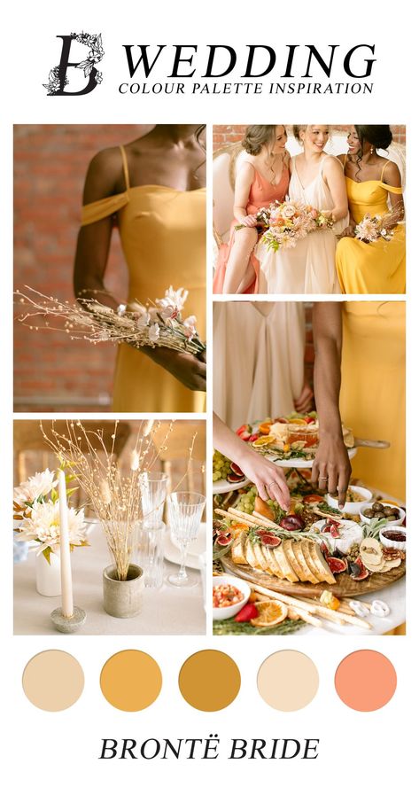 Mustard Wedding Theme, Bronte Bride, Bride Editorial, Mustard Yellow Wedding, Bridesmaid Color, Mustard Wedding, Yellow Wedding Colors, Wedding Theme Color Schemes, Yellow Wedding Theme