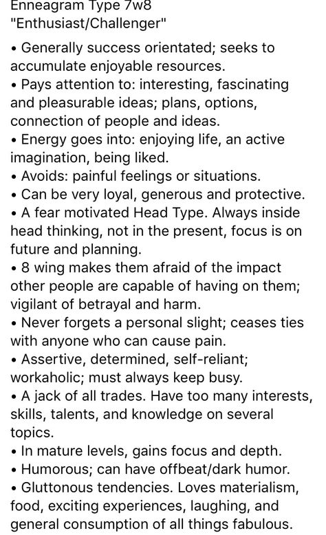 I am a 7 with an 8 wing Enneagram Type 7 Wing 8, Enneagram 7 Wing 8, Enneagram 8 Wing 7, 7 Wing 8, 9 Wing 8, 3 Enneagram, Myer Briggs, Type 7 Enneagram, Enneagram 7